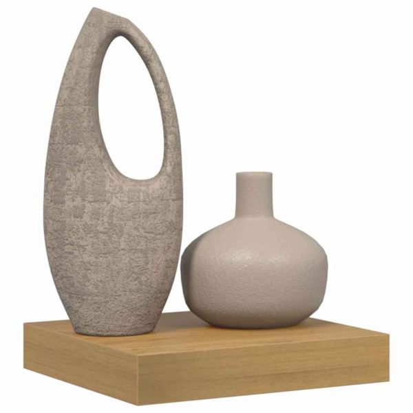 Стенен рафт Кафяво 23 x 23,5 x 4 см Инженерно дърво