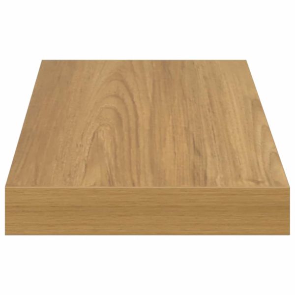 Стенен рафт 2 pcs Кафяво 50 x 23 x 4 см Инженерно дърво