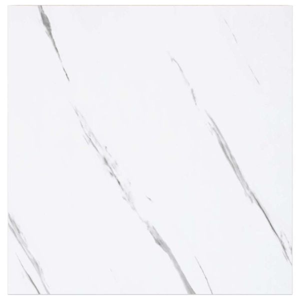 Стенен рафт 4 pcs Бял мрамор 23 x 23,5 x 4 см Инженерно дърво