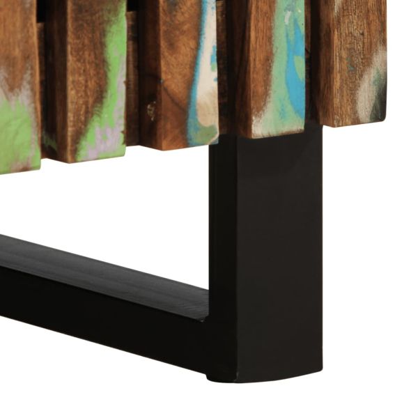 Комплект мебели за баня, 4 части, масивна акациева дървесина