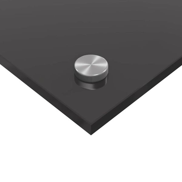 Кухненски заден панел 2 pcs Тъмен сив 100 x 50 cm