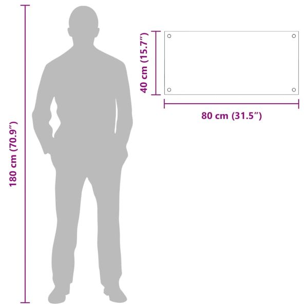 Кухненски заден панел 2 pcs Жълто 80 x 40 cm закалено стъкло