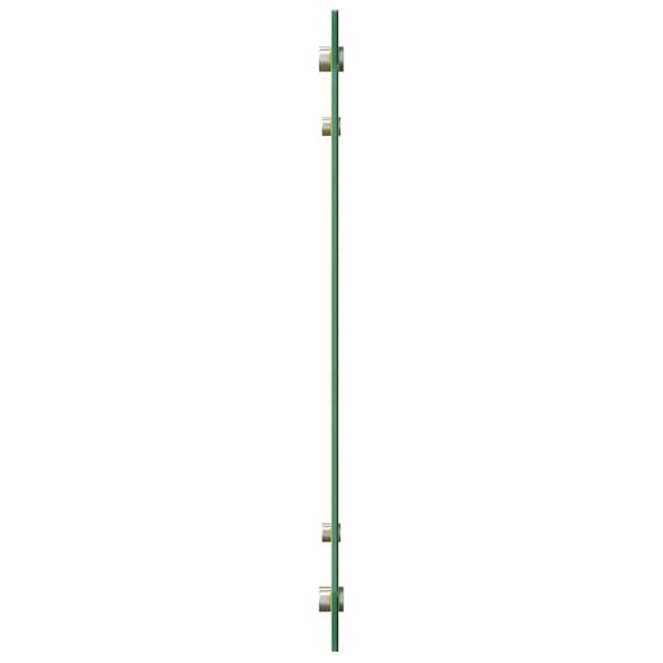 Кухненски заден панел 2 pcs Жълто 80 x 50 cm закалено стъкло