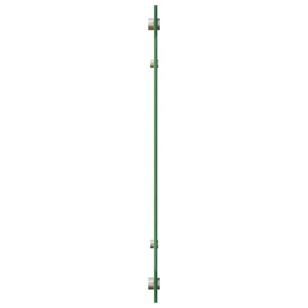 Кухненски заден панел 2 pcs Жълто 100 x 50 cm закалено стъкло