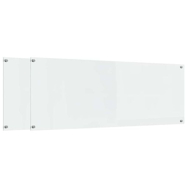 Кухненски заден панел 2 pcs Прозрачен 110 x 40 cm