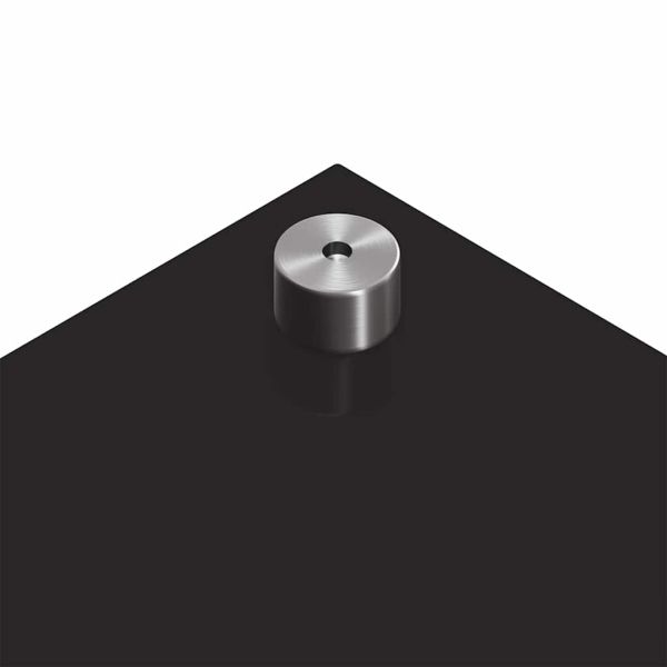 Кухненски заден панел 2 pcs Черно 110 x 60 cm закалено стъкло