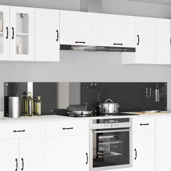 Кухненски заден панел 2 pcs Тъмен сив 120 x 40 cm