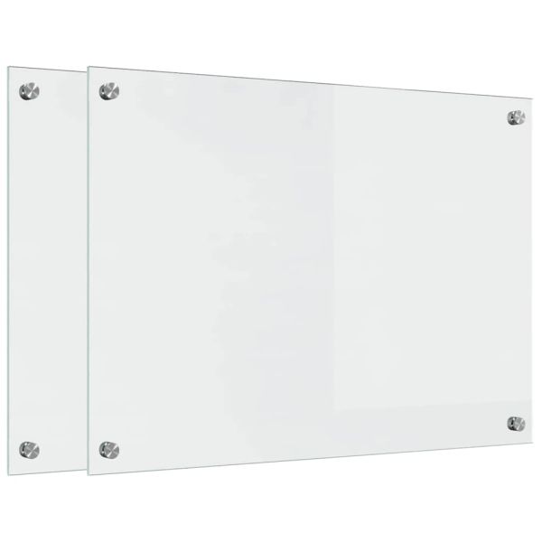 Кухненски заден панел 2 pcs Прозрачен 70 x 50 cm