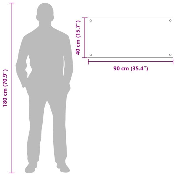 Кухненски заден панел 2 pcs Черно 90 x 40 cm закалено стъкло