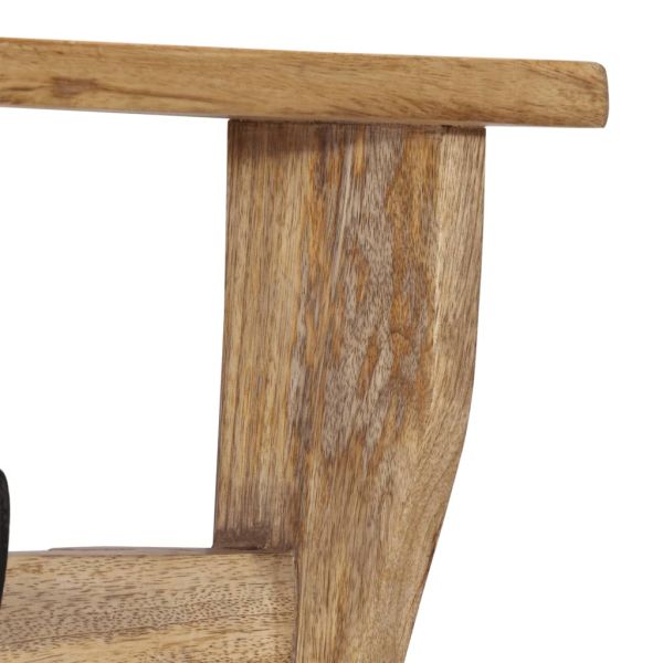 Стенна закачалка с 4 куки манго масивно дърво