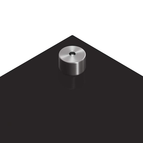 Кухненски заден панел Черно 70 x 60 cm закалено стъкло