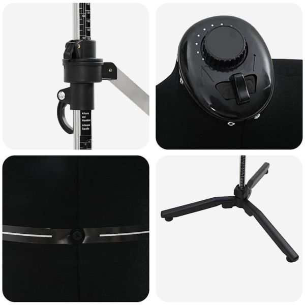 Регулируем формат за рокля женски Черно m Кадифе