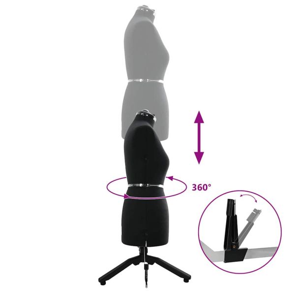 Регулируем формат за рокля женски Черно m Кадифе