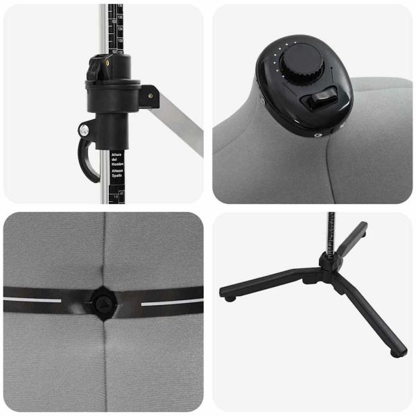 Регулируем формат за рокля женски Сив l Кадифе