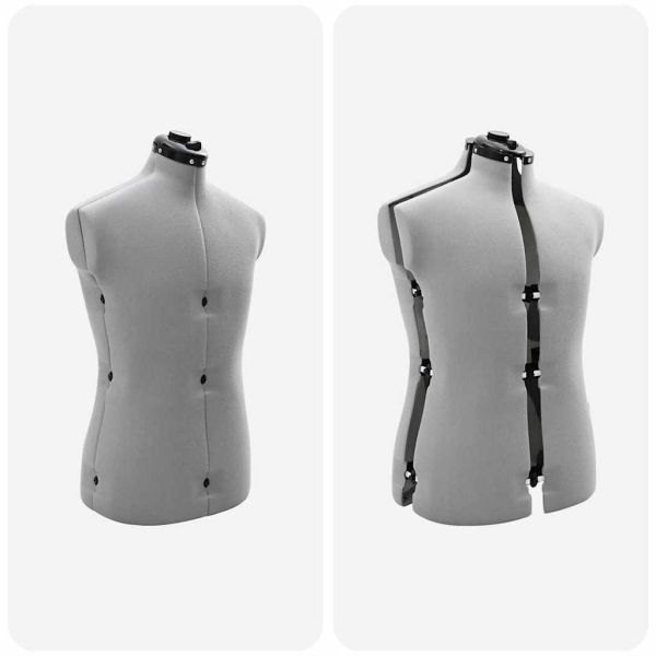 Регулируем формат за рокля женски Сив 37.5-45.5 инча текстил