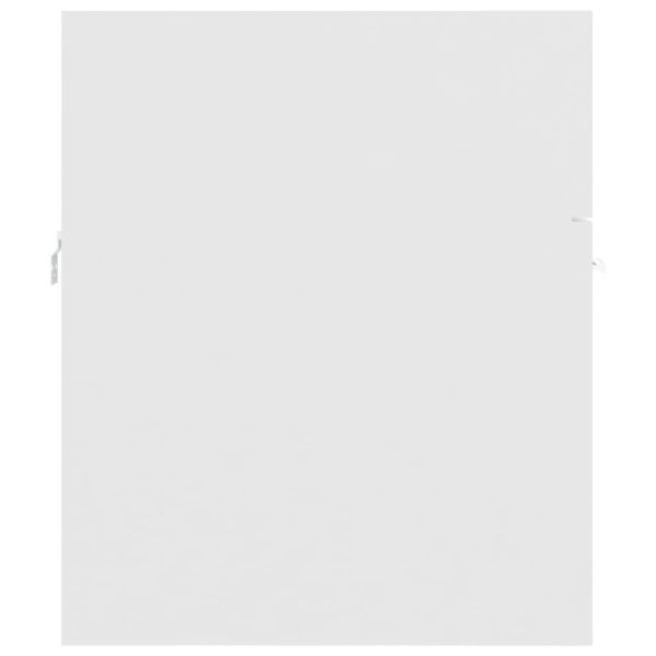 Долен шкаф за мивка, бял, 41x38,5x46 см, инженерно дърво