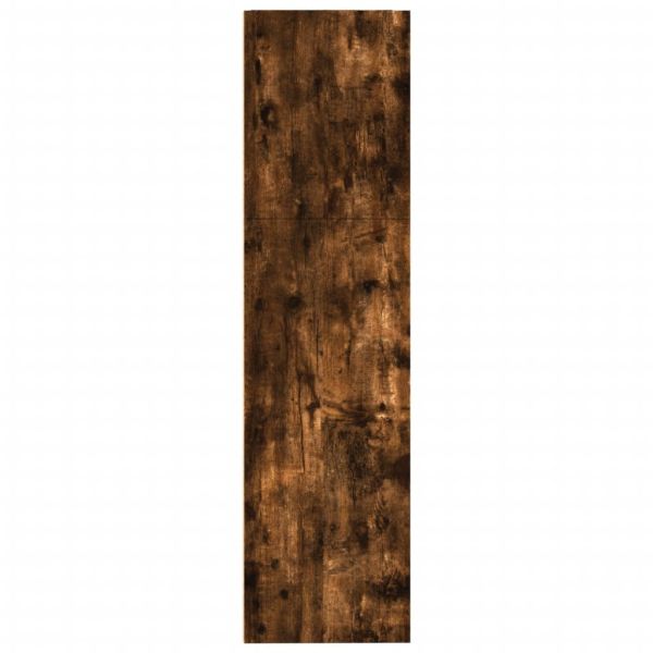 Библиотека, опушен дъб, 80x30x114 см, инженерно дърво