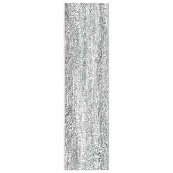 Библиотека, сив сонома, 80x30x114 см, инженерно дърво