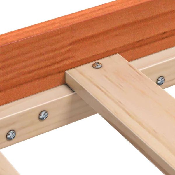 Дневно легло Кафяво с восъчно покритие Солидно борово дърво