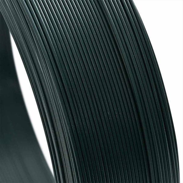 Тел за привързване на ограда 250 м 2,3/3,8 мм стомана зелена