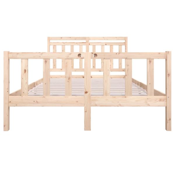 Рамка за легло, масивно дърво, 140х190 см