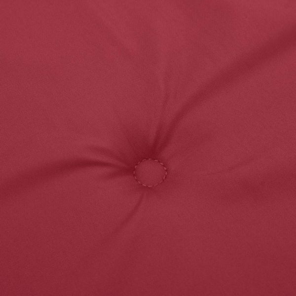 Възглавници за стол 2 бр виненочервени 40x40x4 см Оксфорд плат