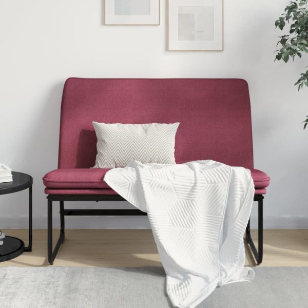 Пейка, виненочервен, 100x75x76 см, плат