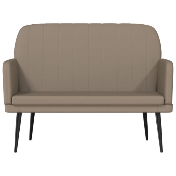 Пейка, капучино, 107x80x81 см, изкуствена кожа