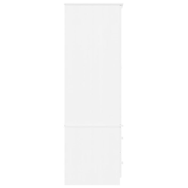 Гардероб ALTA, бял, 90x55x170 см, бор масив