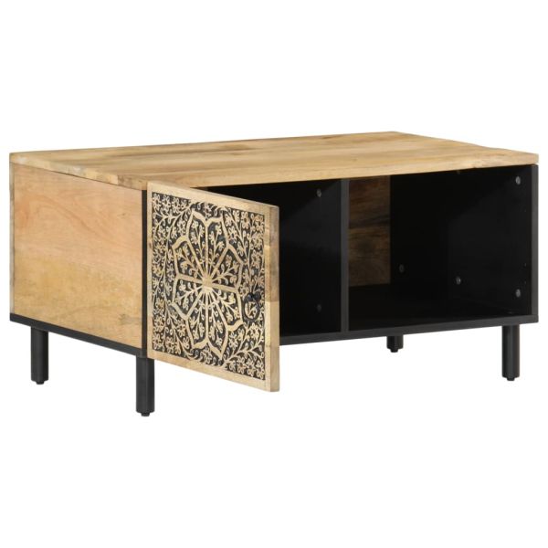 Кафе маса, 80x50x40 см, мангово дърво масив