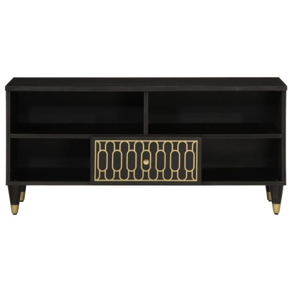 ТВ шкаф, 100x33x46 см, мангово дърво масив