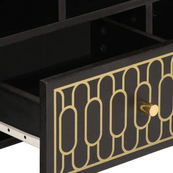 ТВ шкаф, 100x33x46 см, мангово дърво масив