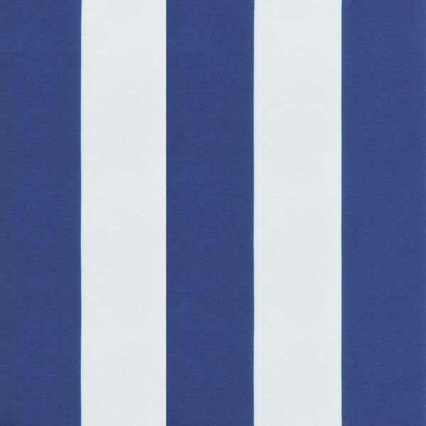 Палетни възглавници, 2 бр, синьо-бели ивици, текстил