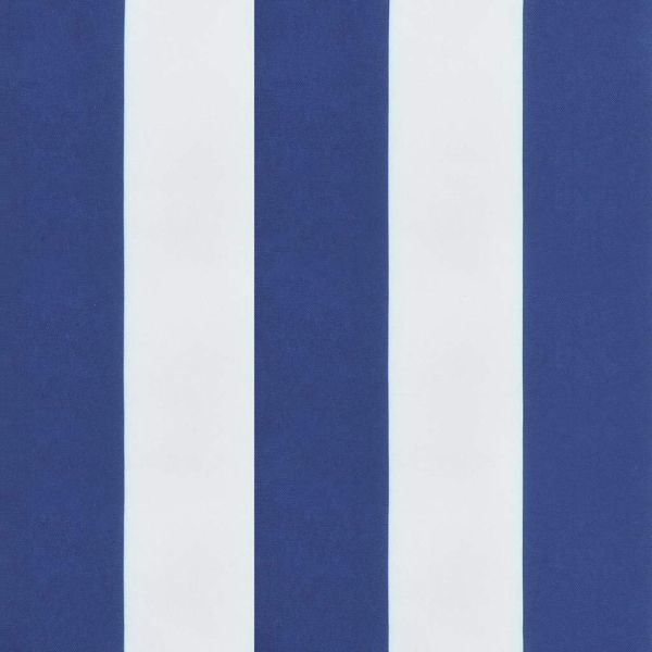 Възглавници за столове с облегалки 4 бр синьо-бели Оксфорд плат