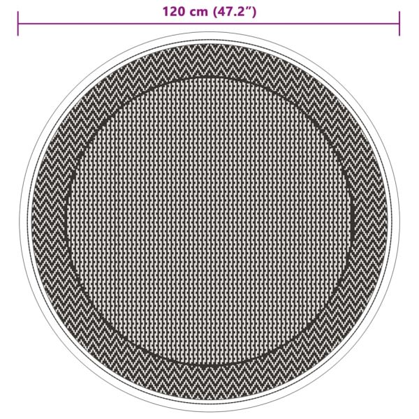 Килим за открито, ARAKIL зелено, Ø120 см, PP