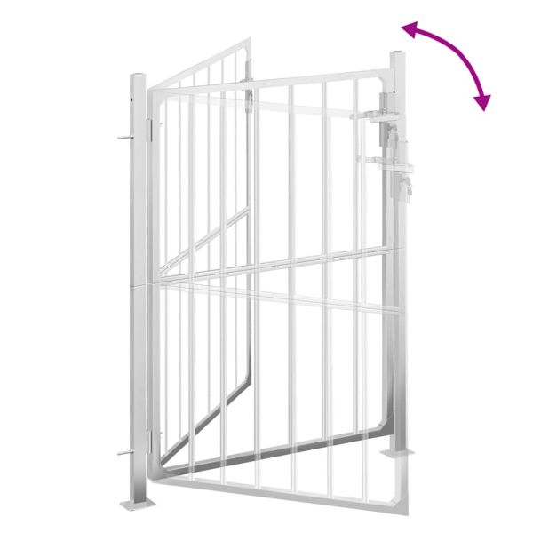 Градинска порта 100x120 см, неръждаема стомана