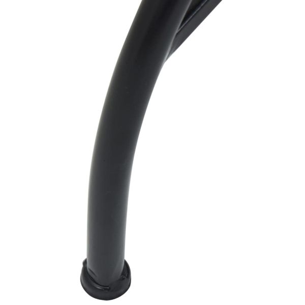 Мозаечна бистро маса, теракота и бяло, Ø50x70 см, керамика