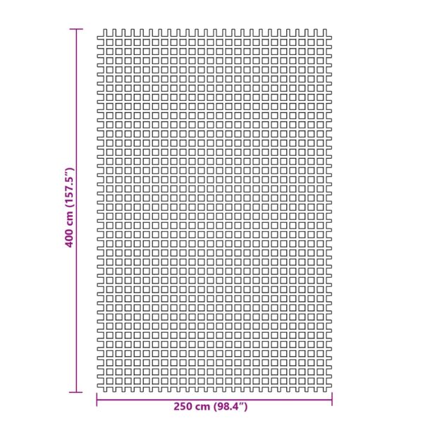 Килим за палатка, антрацит, 4x2,5 м