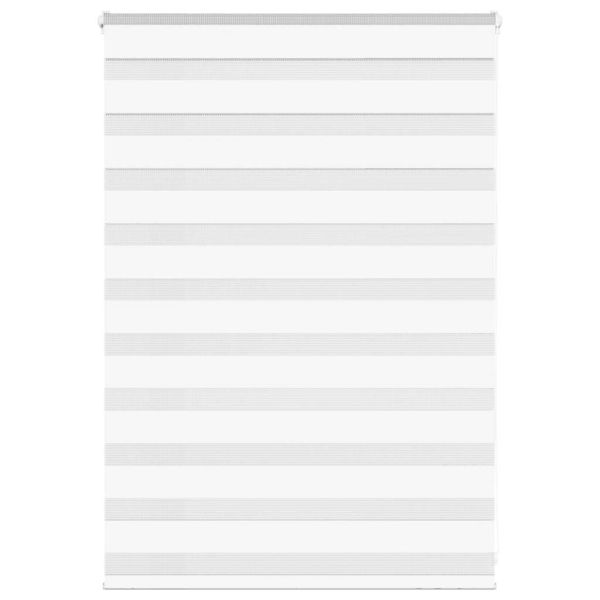 Зеброва щора бял 115x100 см Ширина на плата 110,9 см полиестер