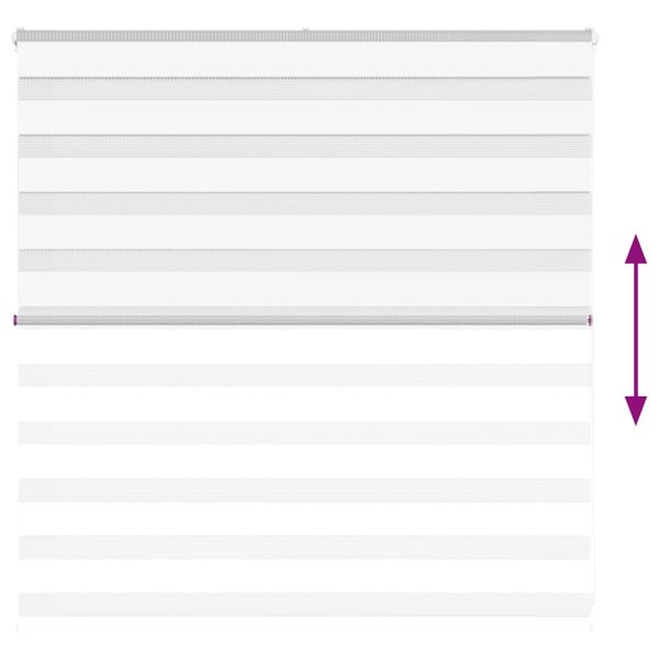 Зеброва щора бял 145x100 см Ширина на плата 140,9 см полиестер
