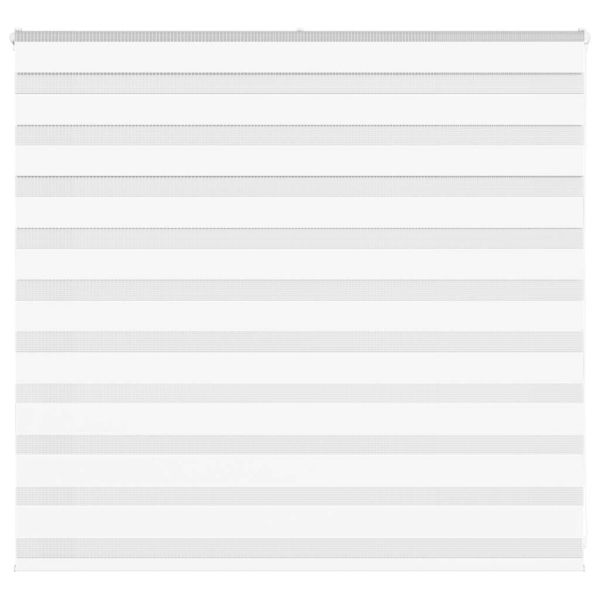 Зеброва щора бял 160x100 см ширина на плата 155,9 см полиестер