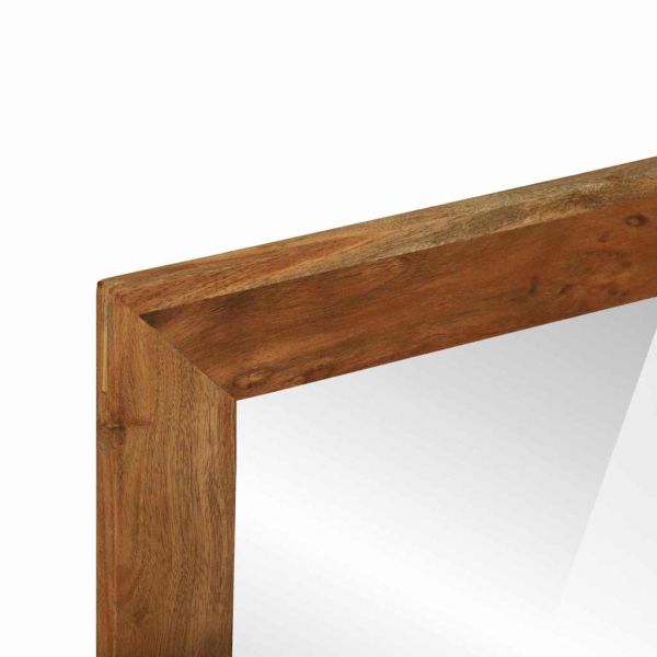 Огледало за баня Кафяво 50 x 22 x 70 см Солидно дърво акация