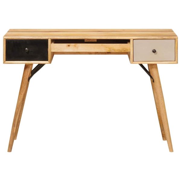 Бюро за писане Кафяво 110 x 55 x 76 cm Солидно мангово дърво