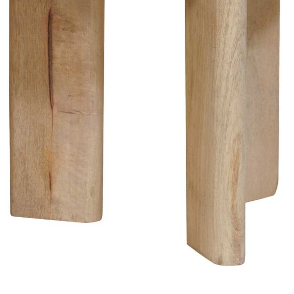 Nesting маси за кафе 3 pcs Черно Солидно мангово дърво