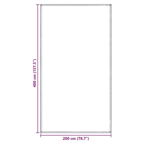 Килим за палатка Светлосиво 400 x 200 cm Полиетилен
