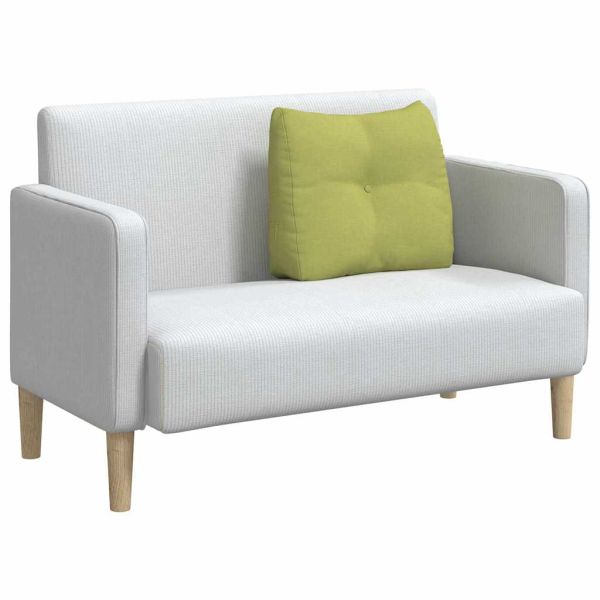 Възглавница за гръб Светло зелено 60 x 24 x 50 см текстил