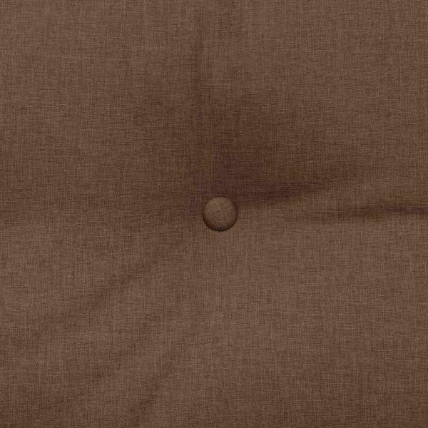 Възглавница за гръб Кафяво 200 x 24 x 50 см текстил