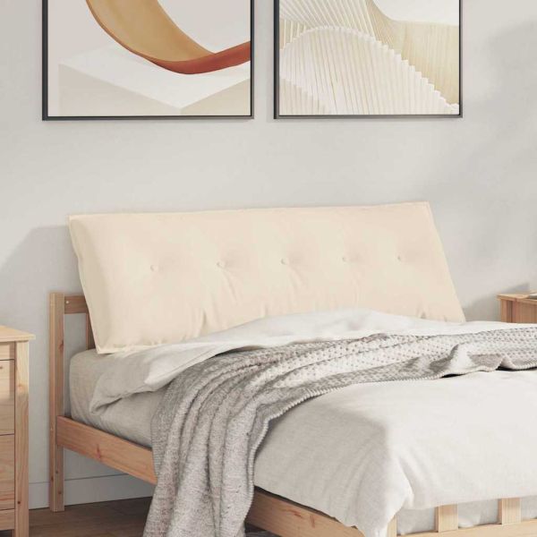 Възглавница за гръб Бежово 140 x 50 cm Микрофибърна тъкан