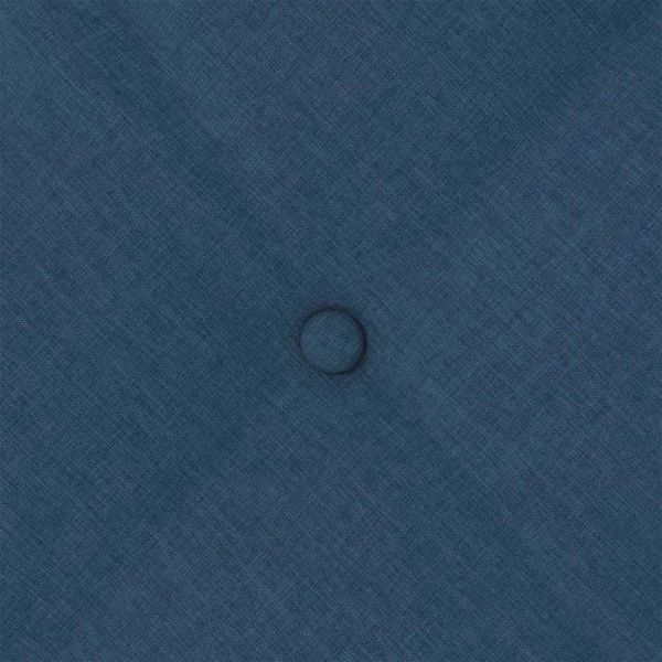 Възглавница за гръб Синьо 160 x 19 x 50 см текстил