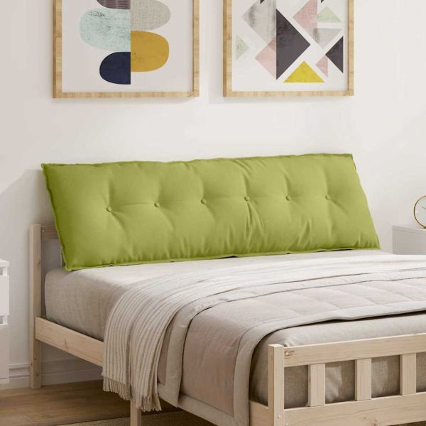 Възглавница за гръб Светло зелено 160 x 19 x 50 см текстил